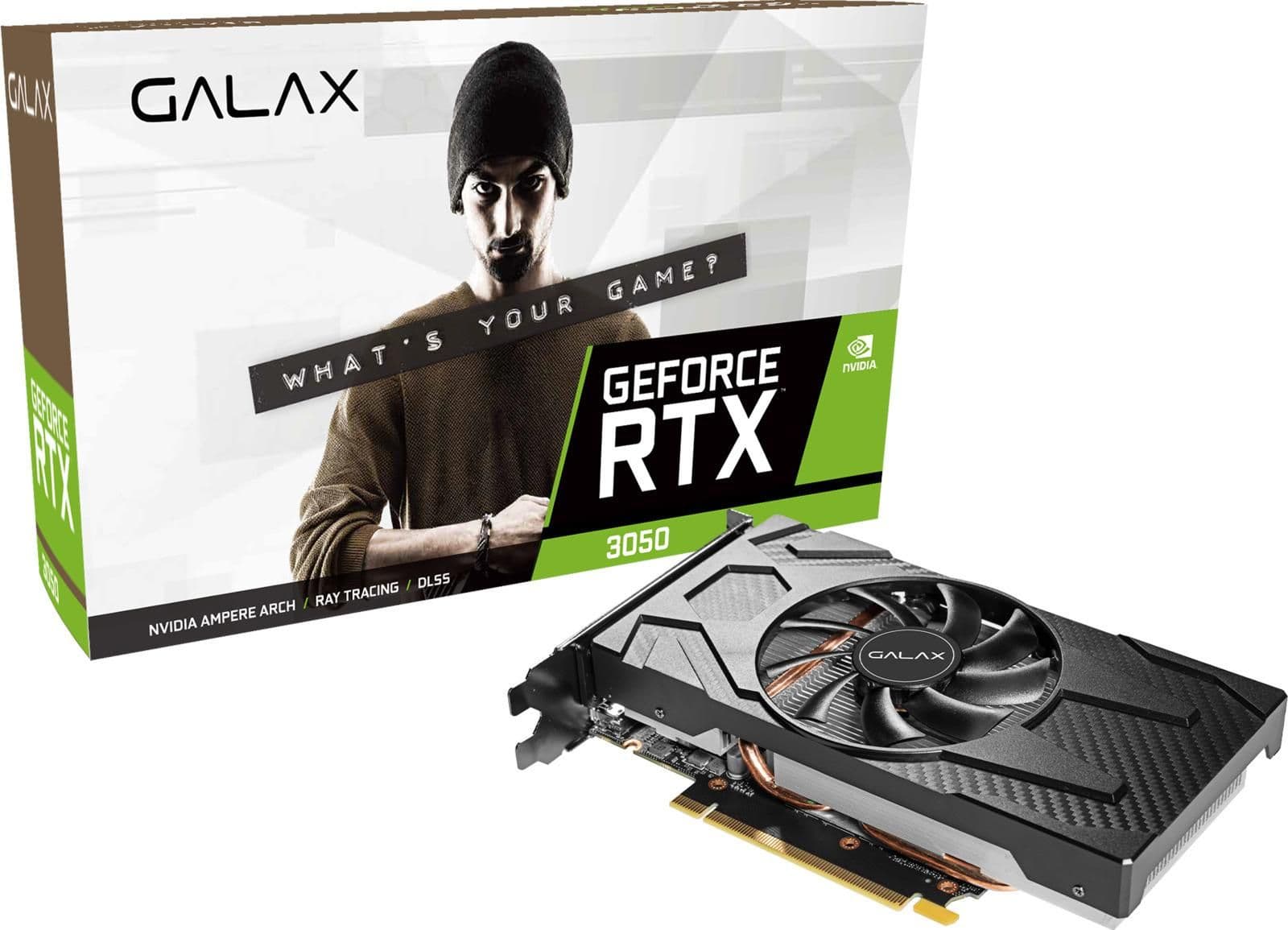 GALAX (1-click OC) GeForce RTX 3050 8GB GDDR6 Black main image