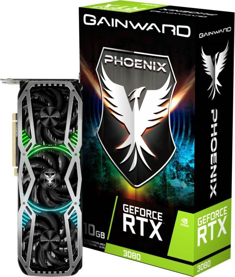 Gainward Phoenix GeForce RTX 3080 10GB GDDR6X Silver / Black main image