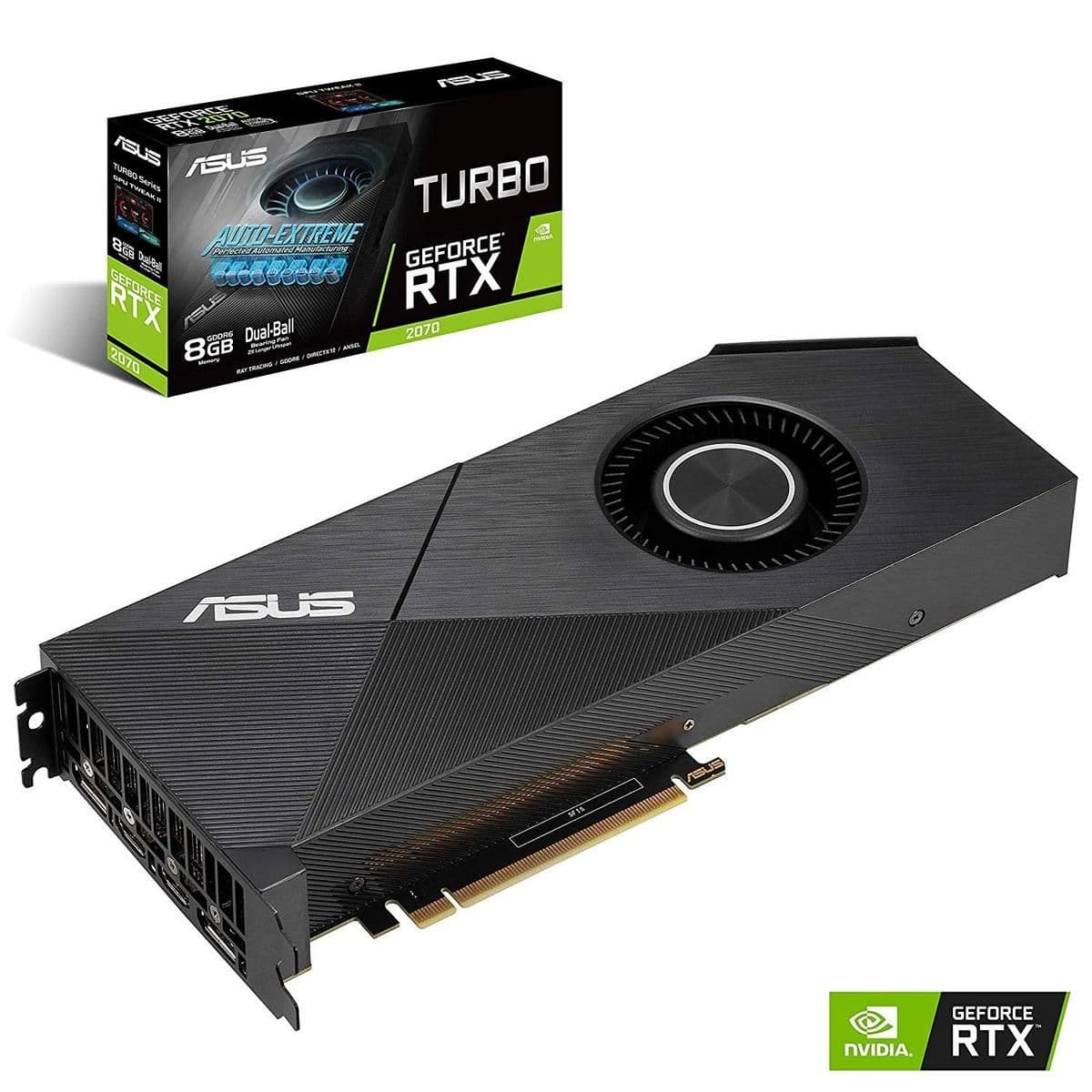 Asus Turbo EVO GeForce RTX 2070 SUPER 8GB GDDR6 Black main image