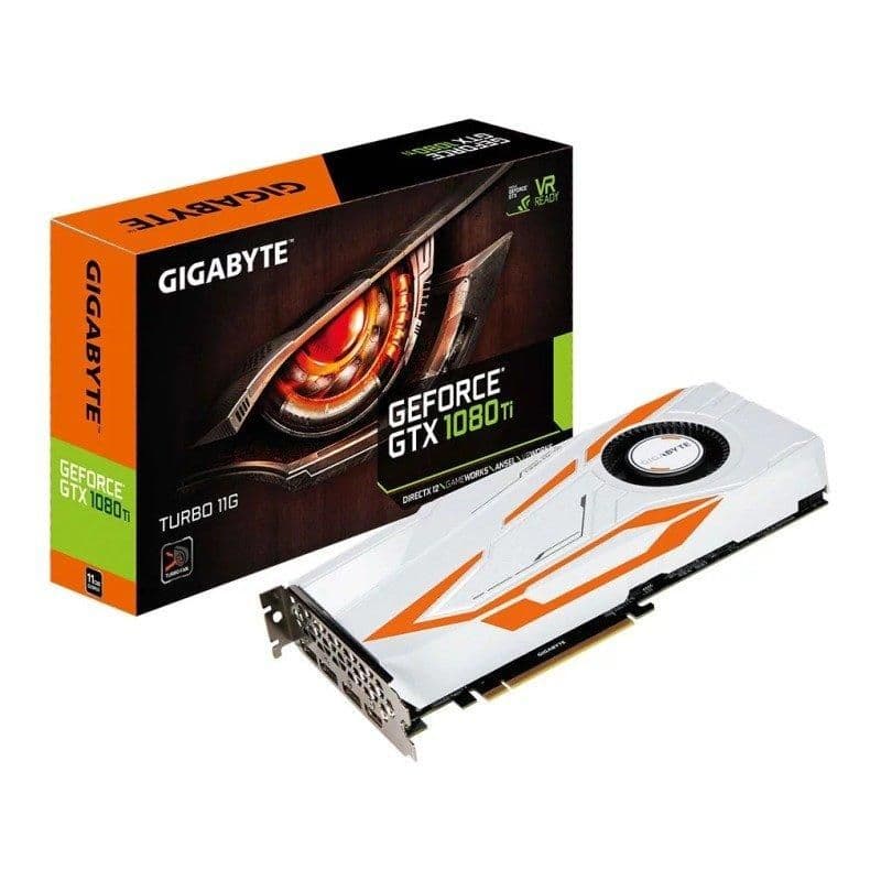 Gigabyte TURBO GeForce GTX 1080 Ti 11GB GDDR5X White / Orange main image