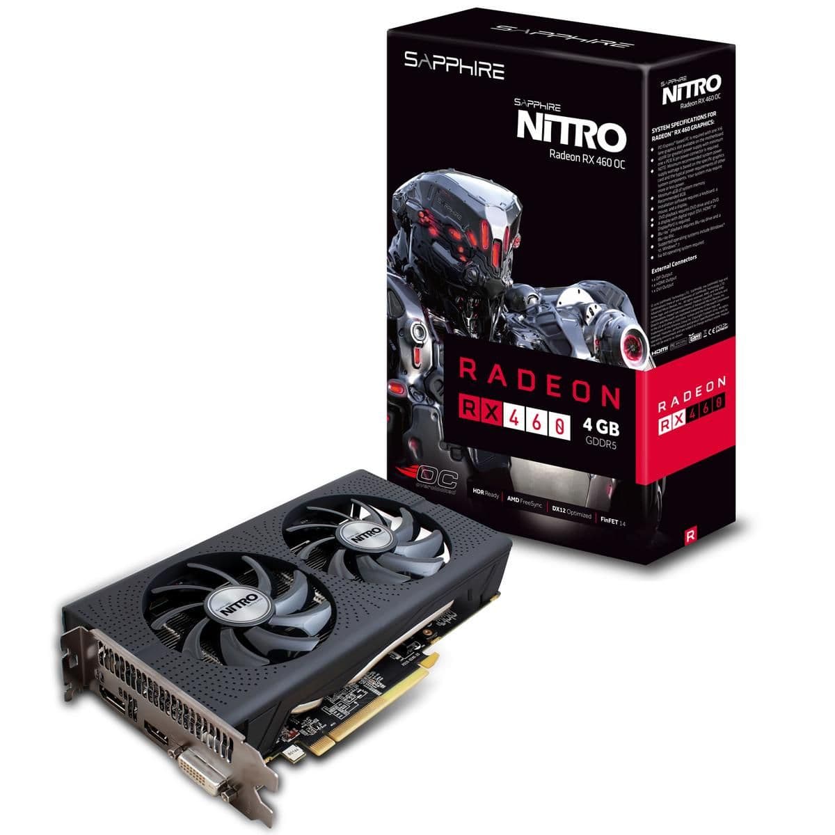 Sapphire Radeon RX 460 NITRO 4GB GDDR5 Black main image