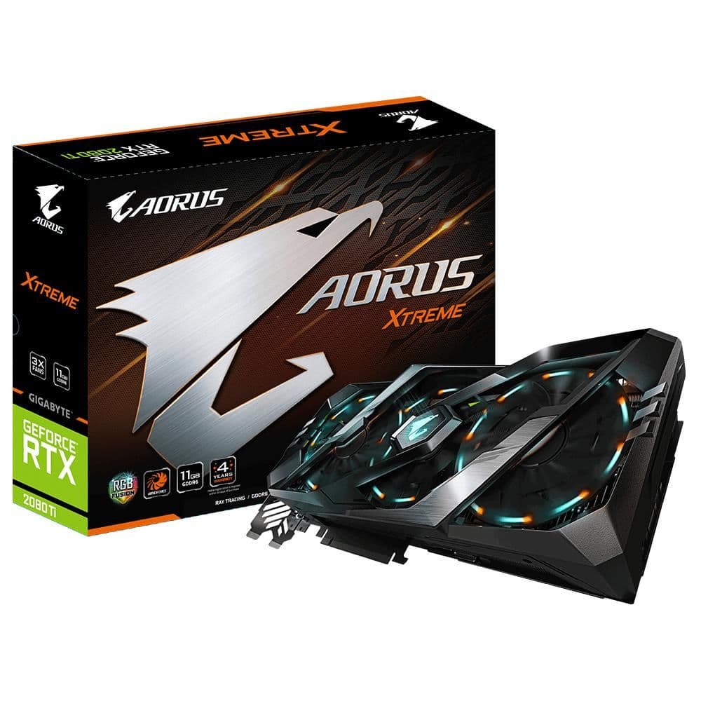 Gigabyte AORUS XTREME GeForce RTX 2080 Ti 11GB GDDR6 Black image