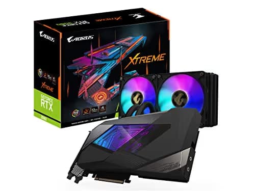 Gigabyte AORUS XTREME WATERFORCE GeForce RTX 3080 10GB GDDR6X Black / Silver image