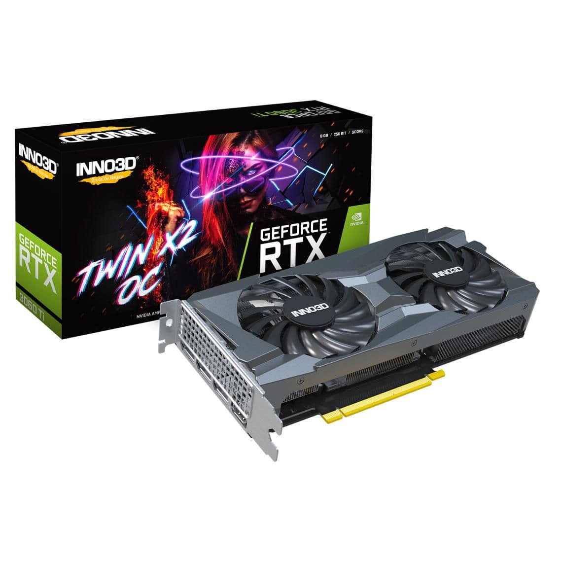 Inno3D Twin X2 OC GeForce RTX 3060 Ti 8GB GDDR6 Black main image