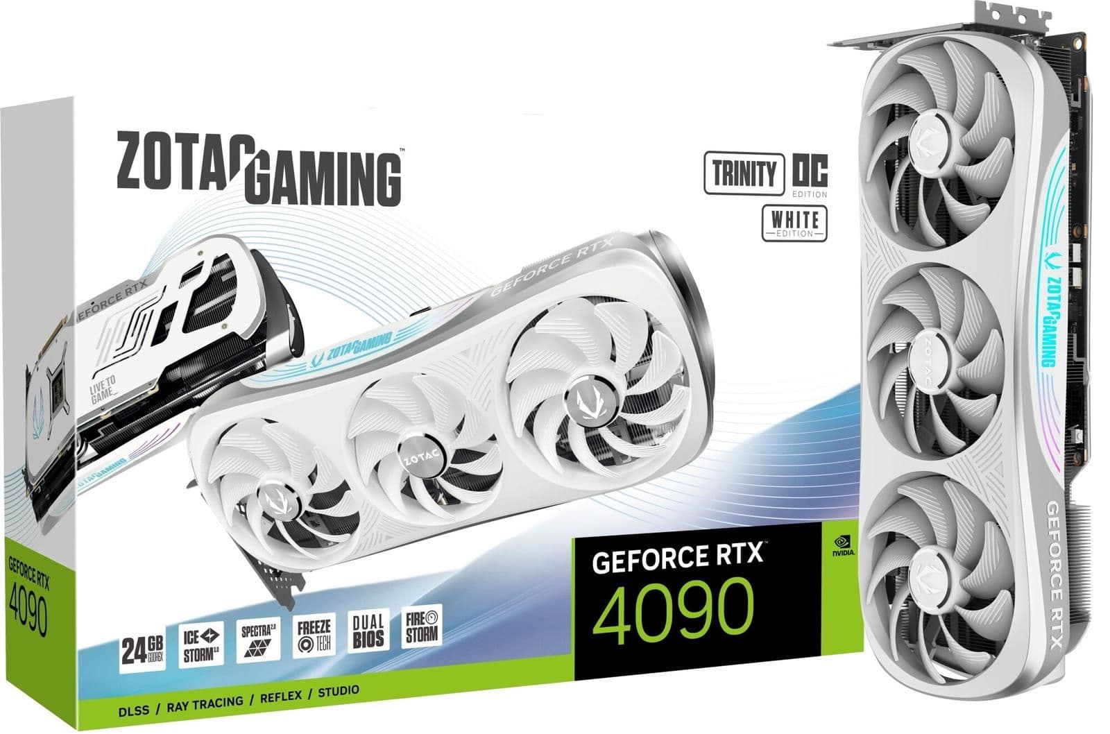 Zotac GeForce RTX 4090 GAMING Trinity OC 24GB GDDR6X White image