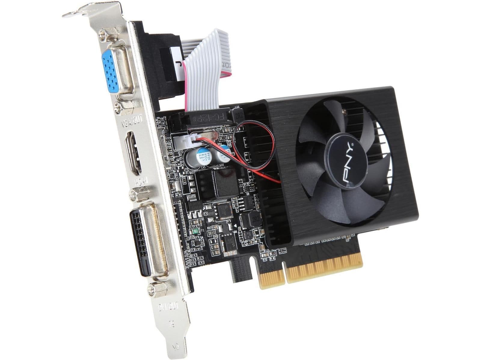PNY VCGGT7301D3LXPB-BB GeForce GT 730 1 GB PCIe x8 main image