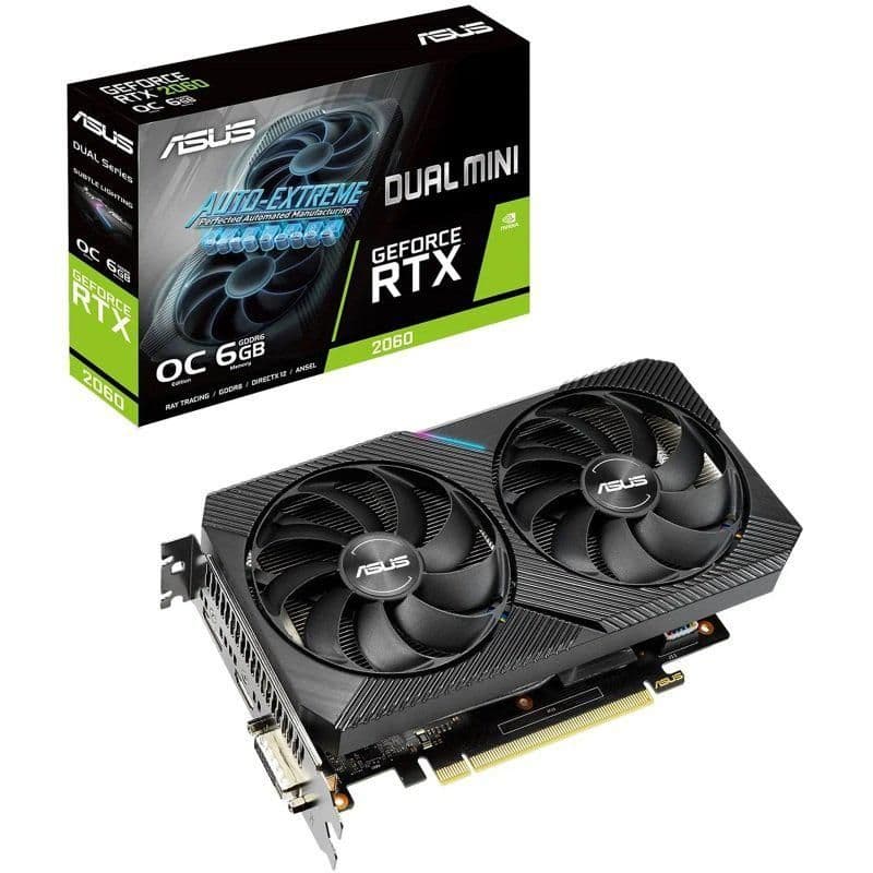 Asus DUAL MINI OC GeForce RTX 2060 6GB GDDR6 Black main image
