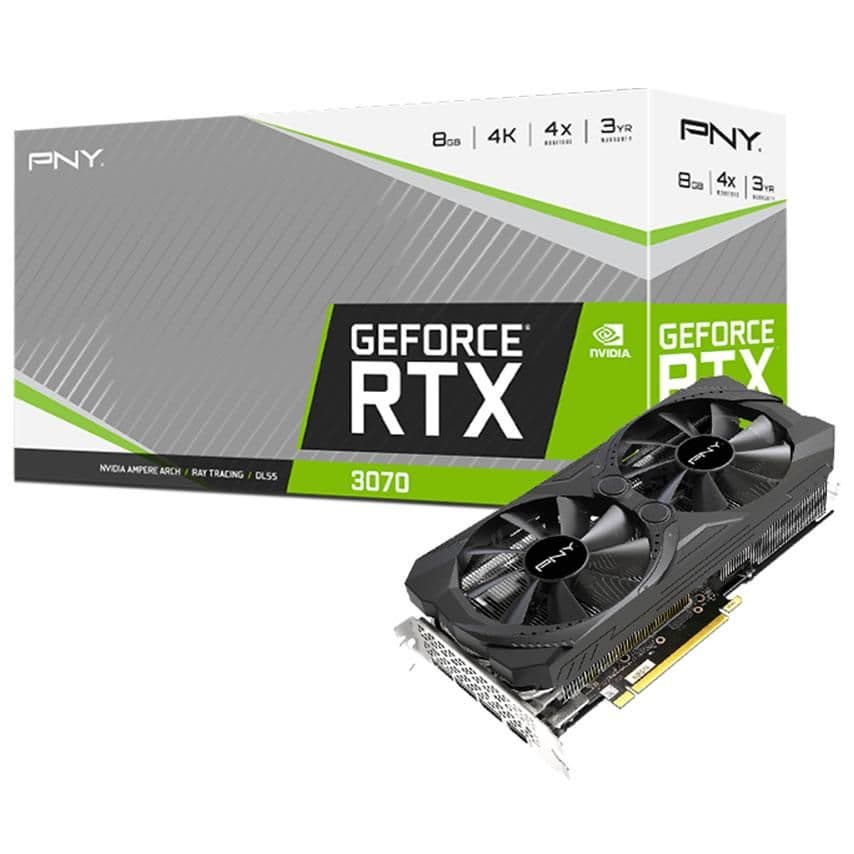 PNY UPRISING GeForce RTX 3070 8GB GDDR6 Black image