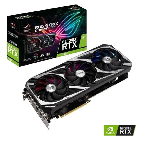 Asus ROG STRIX GAMING GeForce RTX 3060 12GB 12 GB image