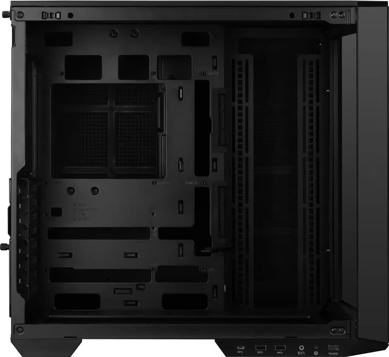 MSI MAG PANO 100L PZ ATX Mid Tower Black Tempered Glass Side Panel image
