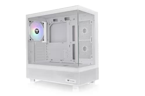 Thermaltake View 270 ATX Mid Tower White Tempered Glass Side Panel, SNOW image