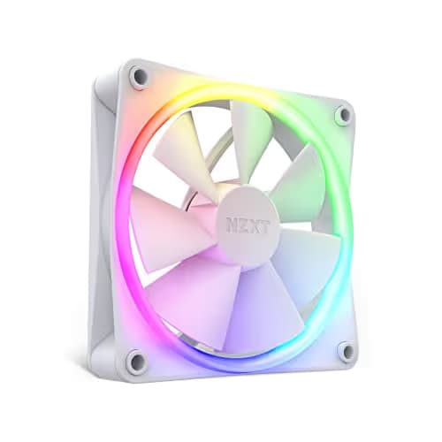 NZXT F120 RGB 120mm White RGB PWM Pack of 3 image