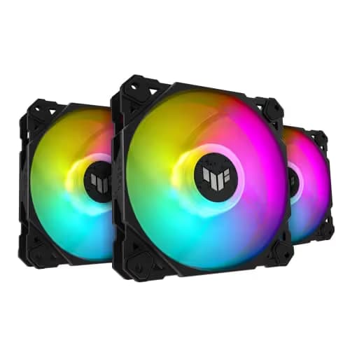 Asus TUF Gaming TF120 ARGB 120mm Black / White ARGB PWM 76 CFM 3-Pack main image
