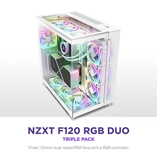 NZXT F120 120mm White Duo ARGB image