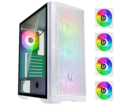 BitFenix Nova Mesh SE ATX Mid Tower White with Tempered Glass Side Panel and USB 3.2 Gen 1 Type-A main image
