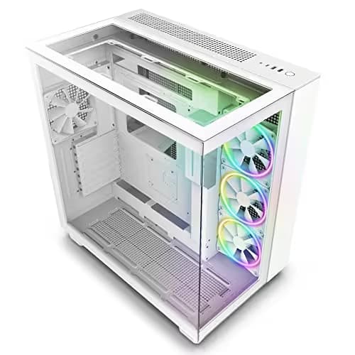 NZXT H9 Elite ATX Mid Tower White with Tempered Glass Side Panel image