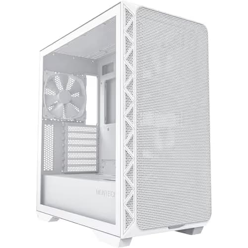 Montech AIR 903 BASE ATX Mid Tower White Tempered Glass Side Panel main image