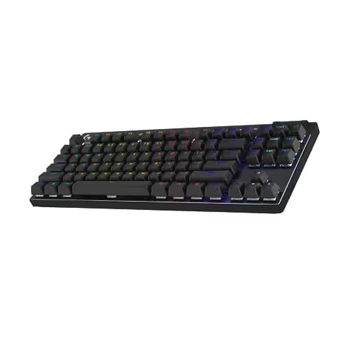 Logitech PRO X RGB Bluetooth/Wireless/Wired/Wired Logitech GX Blue Clicky Gaming Keyboard image