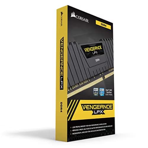 Corsair Vengeance LPX Black / Yellow DDR4-3600 CL18 32GB (4x8GB) image