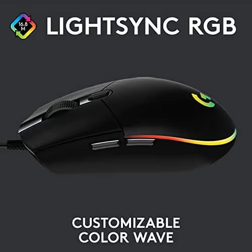 Logitech G203 Lightsync Optical Wired Gaming Mouse image