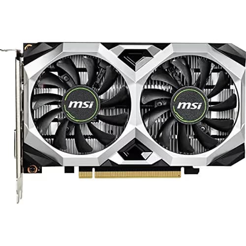 MSI D6 VENTUS XS OC GeForce GTX 1650 G6 4GB GDDR6 Black Silver main image