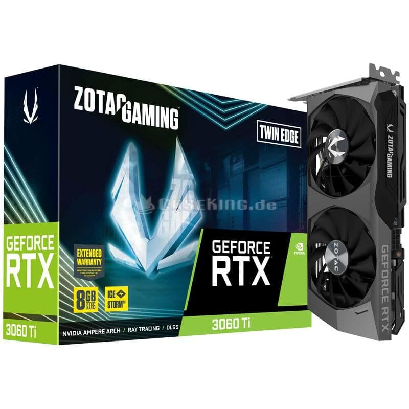 Zotac GAMING Twin Edge GeForce RTX 3060 Ti LHR 8GB GDDR6 Black image