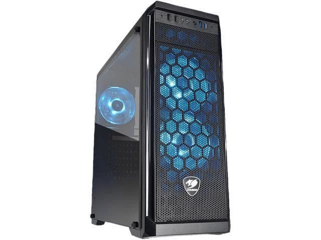 Cougar MX330-G Air ATX Mid Tower Black with Tempered Glass Side Panel and USB 3.2 Gen 1 Type-A, USB 2.0 Type-A Front Panel main image
