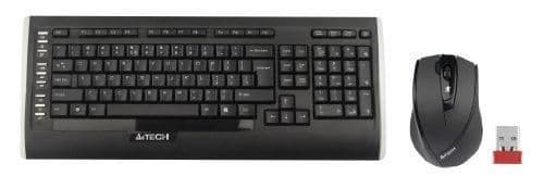 A4Tech 9300F Wireless Ergonomic Keyboard With Optical Mouse image