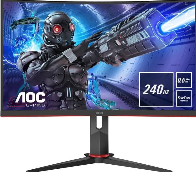 AOC C27G2ZE/BK 27" 1080p 240Hz VA Curved Monitor main image