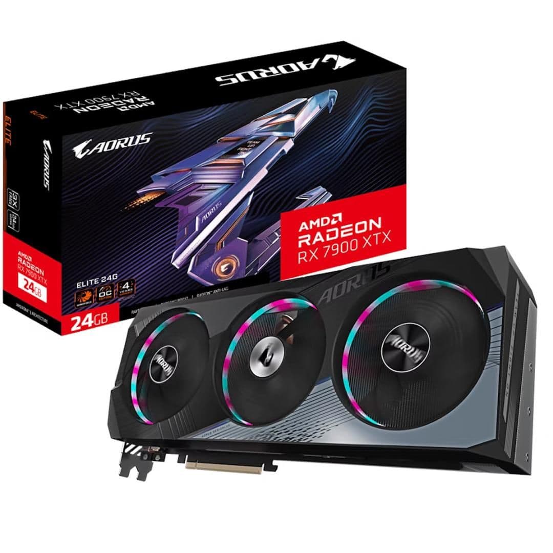 Gigabyte AORUS ELITE Radeon RX 7900 XTX 24GB GDDR6 Black / Silver main image