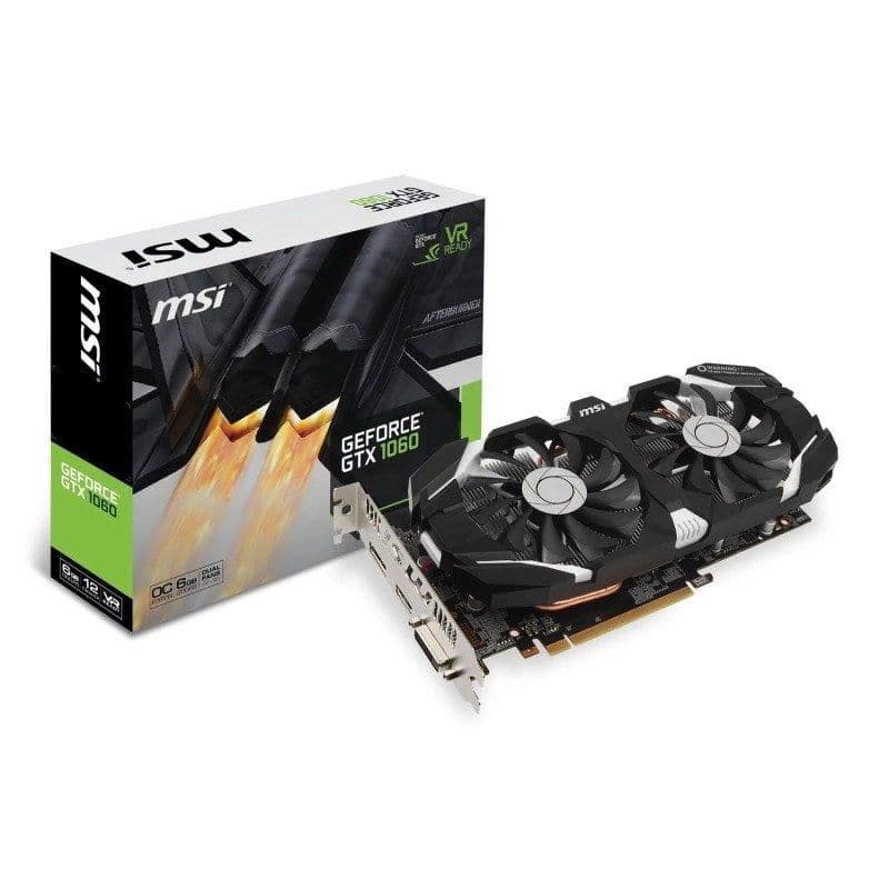 MSI GeForce GTX 1060 Black / White 6GB GDDR5 Black / White main image