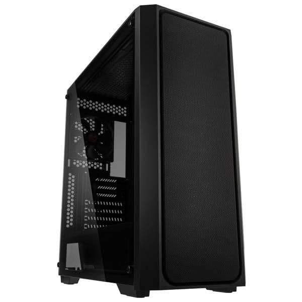 RAIJINTEK PONOS MS ATX Mid Tower Black Tempered Glass Side Panel, USB 3.2 Gen 1 Type-A, USB 2.0 Type-A main image