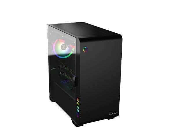 GAMDIAS MARS M2 Micro ATX Mid Tower Black Tempered Glass Side Panel image