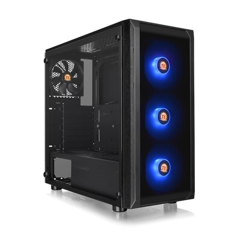 Thermaltake Versa J23 ATX Mid Tower Black RGB Tempered Glass image
