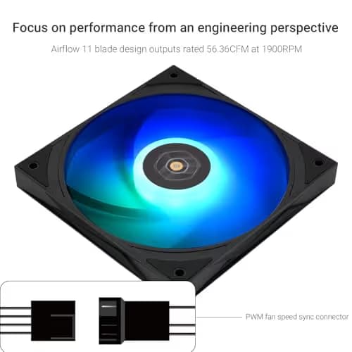 Thermalright TL-H120-15B-S 120mm Black Addressable RGB PWM 56.36 CFM image