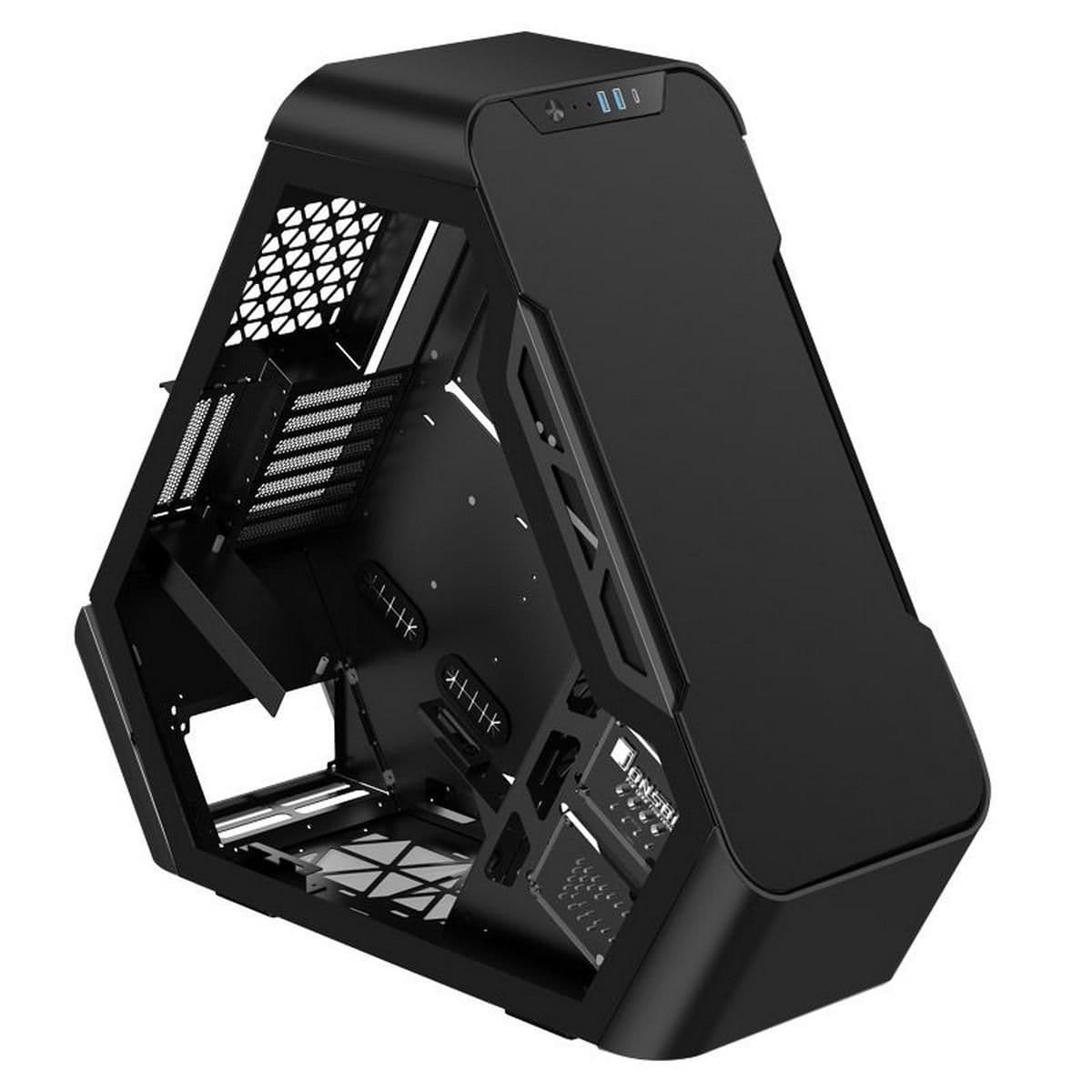 Jonsbo TR03-A ATX Mid Tower Black Tempered Glass Side Panel, USB 3.2 Gen 2 Type-C USB 3.2 Gen 1 Type-A image