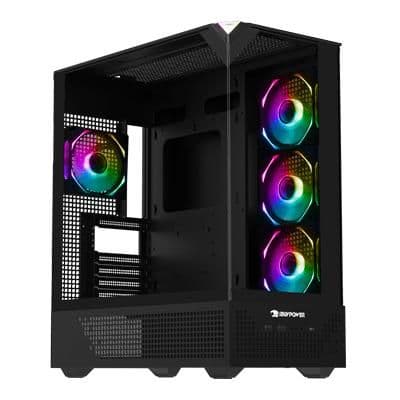iBuypower Element 9 PRO ATX Mid Tower Black with Tempered Glass Side Panel main image