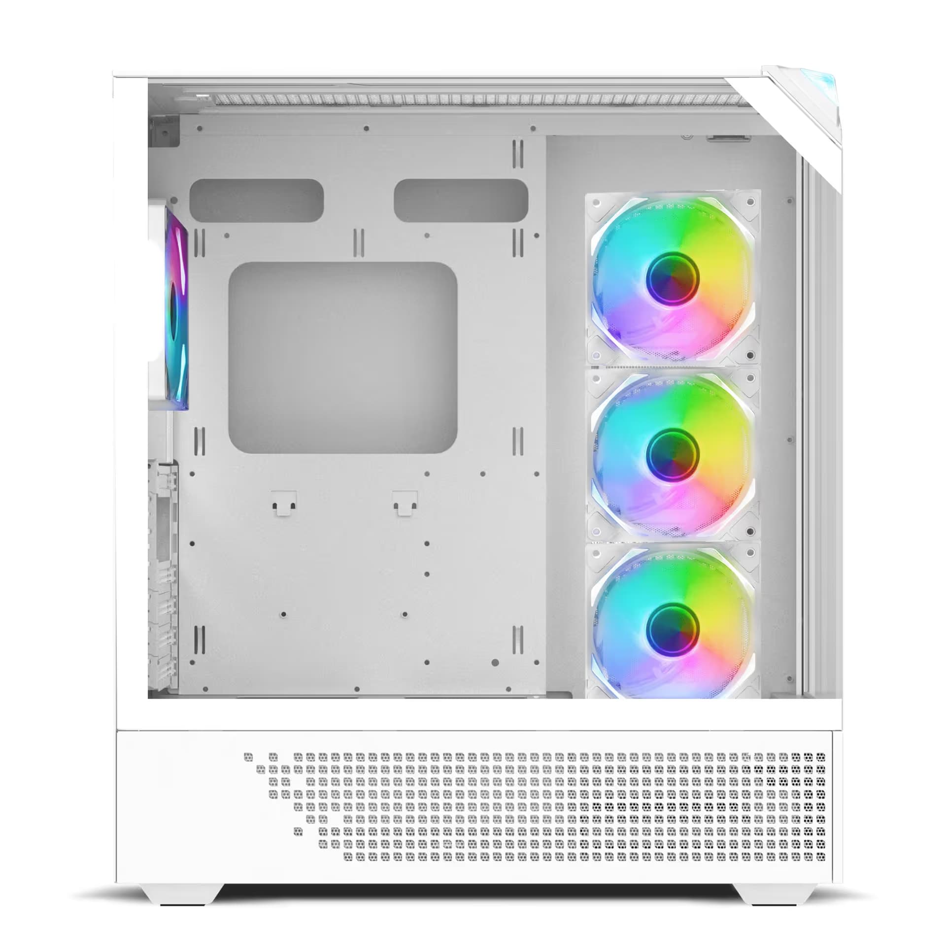 iBuypower Element 9 PRO ATX Mid Tower White Tempered Glass Side Panel image