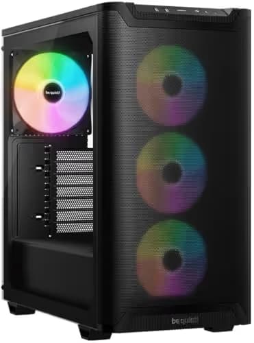 be quiet! Pure Base 501 LX ATX Mid Tower Black with Tempered Glass Side Panel image