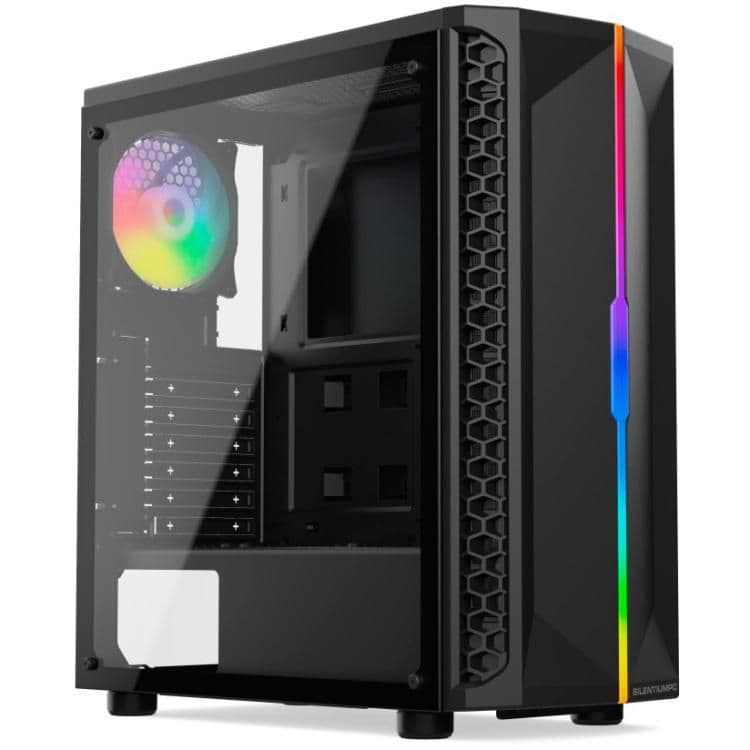 SilentiumPC Signum SG1Q EVO ATX Mid Tower Black Tempered Glass ARGB main image