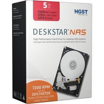 Hitachi Deskstar NAS 5TB HDD 3.5" 7200RPM SATA image