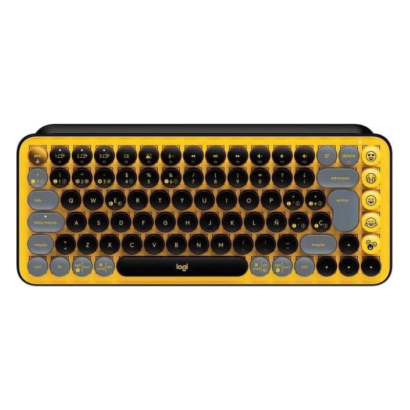 Logitech POP Keys Blast Mini Bluetooth/Wireless TTC Brown Keyboard image