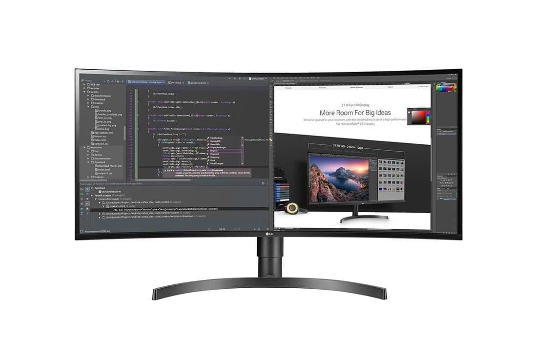 LG 34WL75C-B 34" 3440x1440 60Hz IPS Curved Monitor image