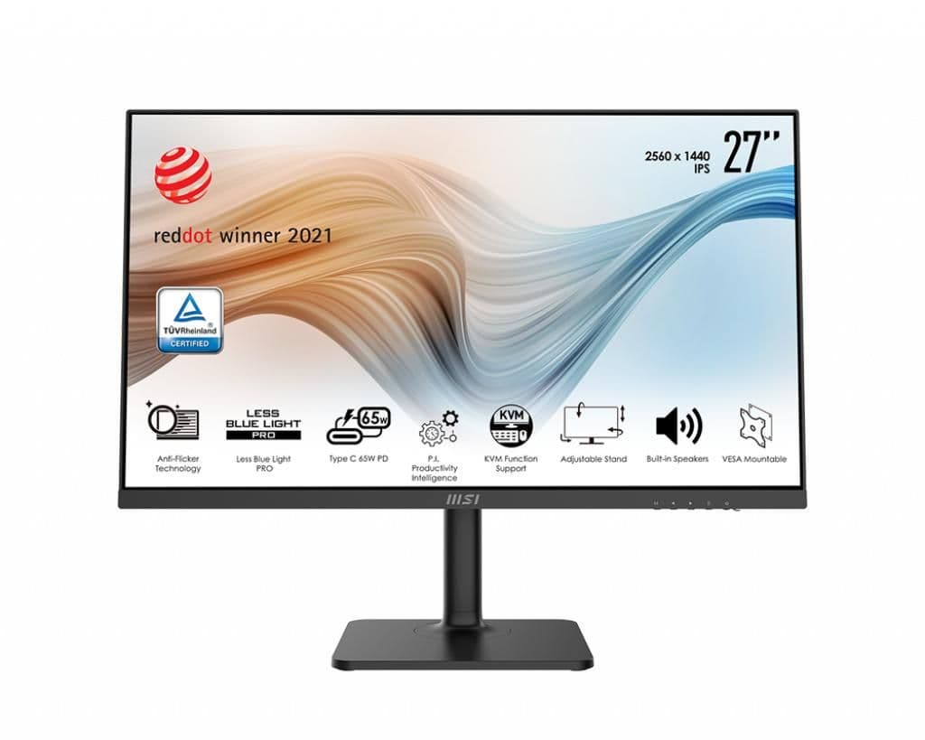 MSI Modern MD272QP 27" 1440p 75Hz IPS Monitor main image