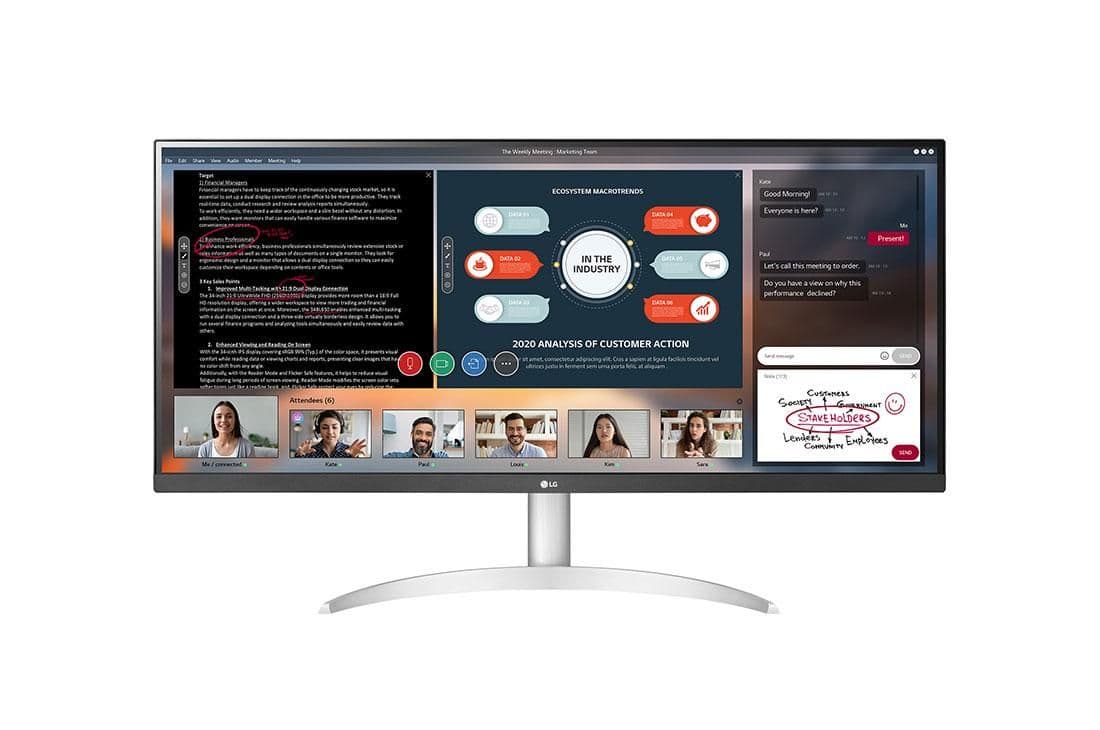 LG 34WP50S-W 34" 2560x1080 75Hz IPS Monitor image