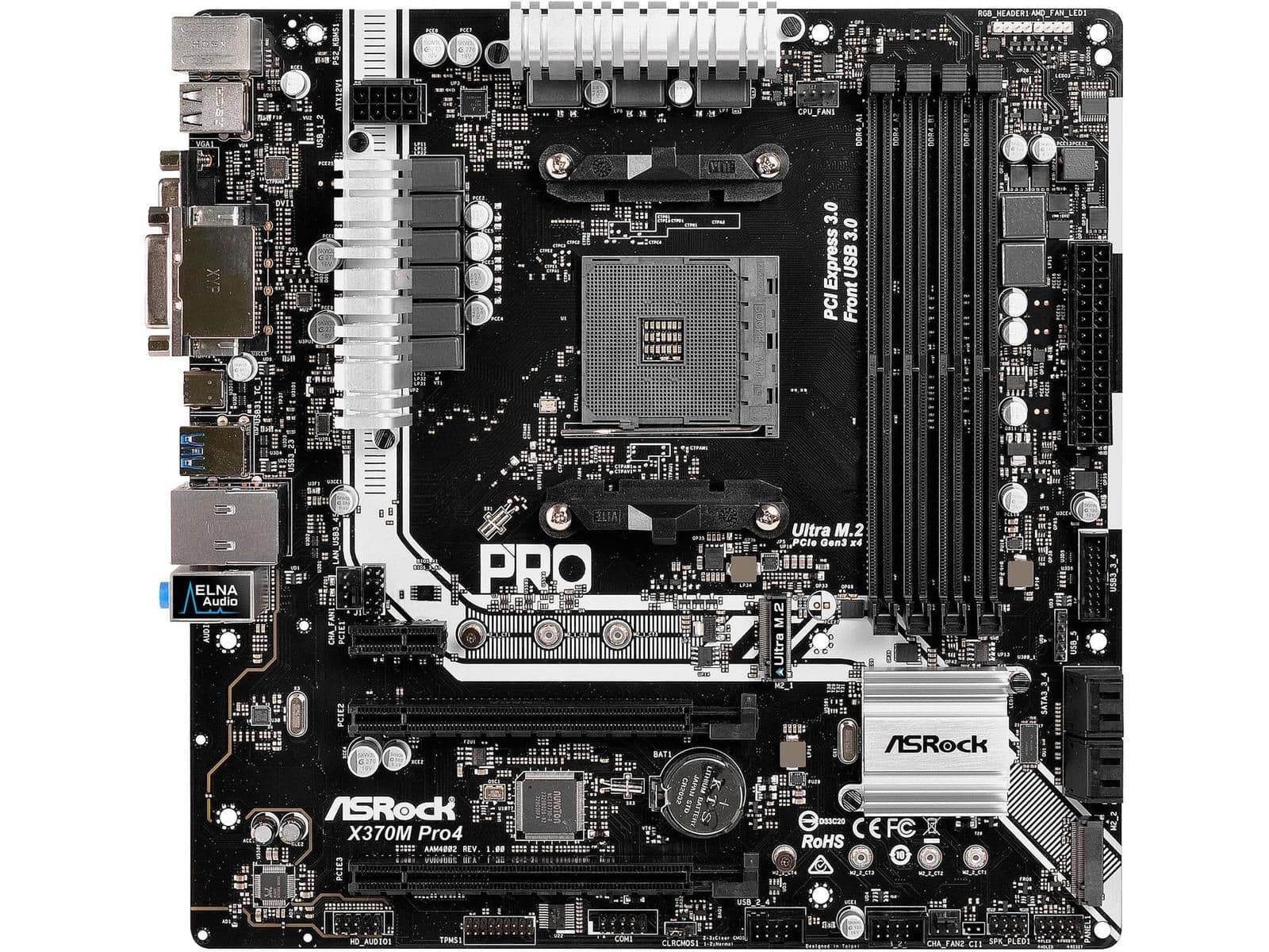 ASRock X370 M Pro4 AM4 DDR4 Micro ATX image