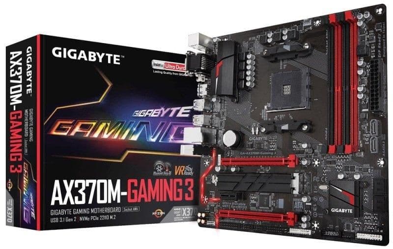 Gigabyte X370 GA-AX370M-Gaming 3 AM4 DDR4 Micro ATX main image