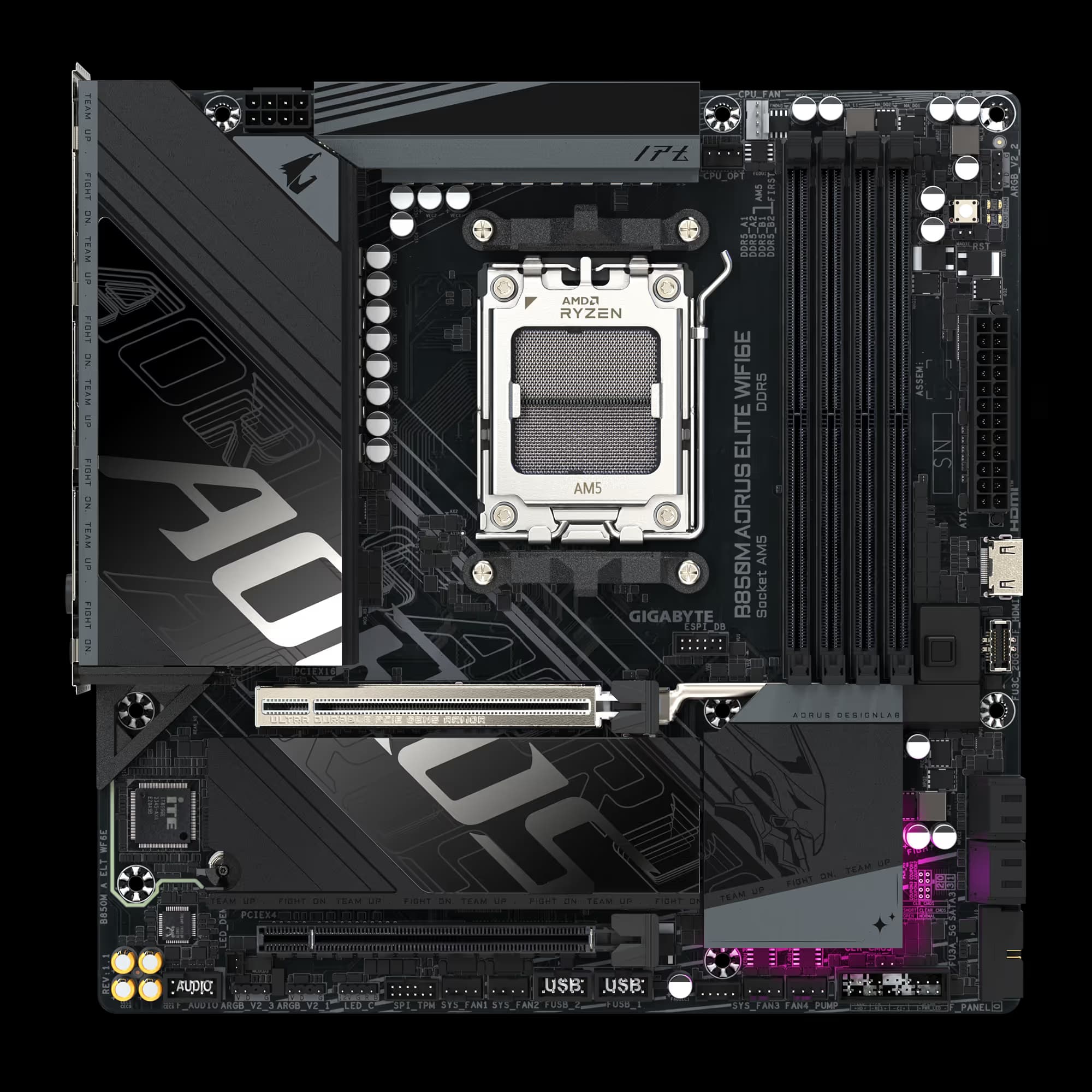 GIGABYTE B850M AORUS ELITE WIFI6E AM5 DDR5 Micro-ATX image
