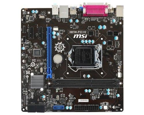MSI H81 H81M-P33 V2 LGA1150 DDR3 Micro ATX image
