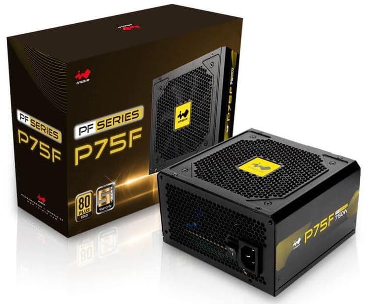 In Win P75F 750 W 80+ Gold Certified ATX main image